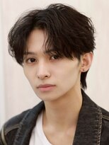 ルーシー 名古屋栄(LUCEY)&nbsp;センターパートニュアンスパーマフェザーパーマ波巻きパーマ