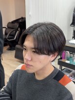 アイヴィー 池袋(IVY)&nbsp;自然な毛流れメンズ縮毛矯正センターパート[池袋/メンズサロン]