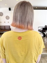 ヘアーデザイン アコースティック(Hair Design ACOUSTIC) エンドカラー/オレンジベージュ