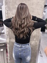 キング 京橋店(K!ng)&nbsp;レイヤーカットブリーチなしダブルカラーハッシュカット韓国