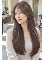 ネイヴスヘアー 香椎照葉店(Neivs Hair)&nbsp;髪質改善艶カラーロング×顔周りレイヤー