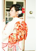 carta..成人式へアセット+着付け+メイク。asarisaアクセ提案◯