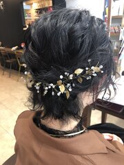 黒髪ショートヘアセット♪ 【延山styling】