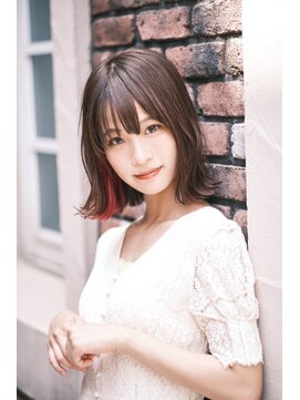 イース バイ アンブルリュクス 北千住(Ease by amble luxe) 前髪イメチェンイヤリングカラーラベンダーカラー