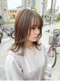 オリーブベージュ☆オルチャンヘア