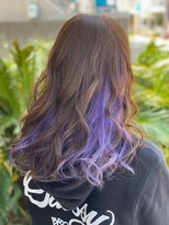 テトテ 門戸厄神店(tetote)&nbsp;【tetote村山のサロンスタイル】インナーカラー×パープル