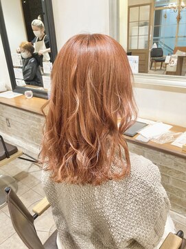 ネオリーブカップ 町田店(Neolive capu) ミディアム×オレンジベージュ