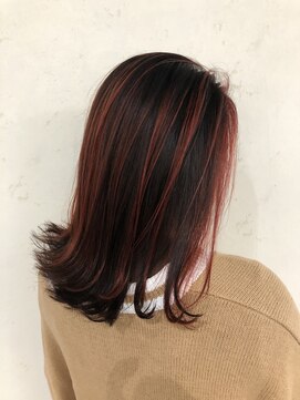 デューヘアー(due hair) レッド・コントラストハイライト