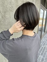 ビュートヘアー(Viewt hair) 【viewt hair】大人可愛いショートボブ×カーキグレージュ　福山