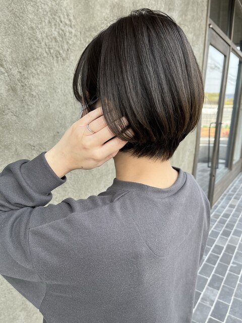 【viewt hair】大人可愛いショートボブ×カーキグレージュ　福山