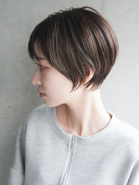 カライング(ing) 大人可愛い20代30代40代黒髪前下がりショートボブ丸みショート◎