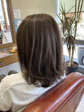 ヘアー クラージュ(hair courage) ナチュラルハイライト/グレージュカラー