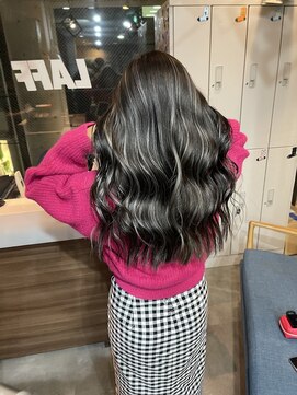 ラフ(LAFF) #黒髪#ボブルフ#ネビージュ#小顔#ワンレン