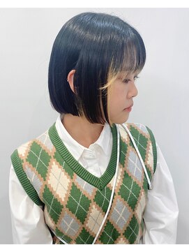 モリオフロムロンドン 松戸店(Morio from London) 【松戸　石山】顎ライン切りっぱなしボブミニボブ耳掛け