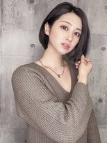 スターズ 柏(STARS)&nbsp;ワンレンボブ　ショートボブ　透明感カラー　切りっぱなしボブ