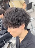 波巻き大きめ波巻きウルフツイストパーマツイスパ縦落ち