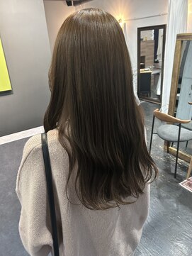 アルコイリスバイドールヘアー(ARCOIRIS by Dollhair) くすみベージュオリーブグレー透明感艶髪ミルクティー顔周り都島