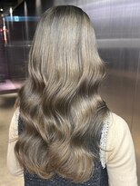 ペレ 栄店(PELE)&nbsp;黒髪/グレーベージュ/レイヤーロング/前髪パーマ/栄/名駅