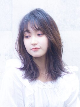 メノン 茨木店(Menon) 美髪 ピンクブラウン レイヤ―セミディ