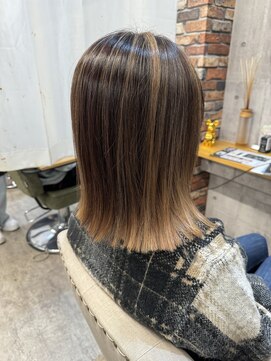 ルーナヘアー(LUNA hair) 『京都 山科 ルーナ』大人バレイヤージュ 草木真一郎