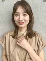 ガーデン オオタカノモリ(garden otakanomori)&nbsp;ふんわりミディアム×小顔前髪レイヤーカット×ツヤ髪スタイルf