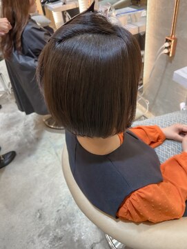 ロンド エスポワール 錦糸町(Lond espoir) 切りっぱなしボブ美髪ピンクブラウン【工藤昴】