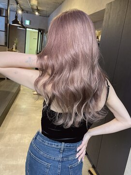 サニー 渋谷(SUNNY) ピンクミルクティーベージュ、ハイライト、バレイヤージュ