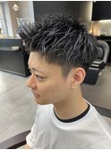 アップバングショート