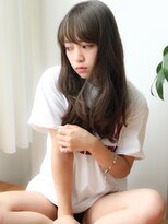 20代30代40代50代ウェットヘアレイヤーカットオリーブベージュ