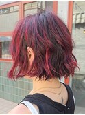 【SHARON原宿】デザインブリーチカラーが可愛いボブ