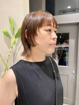 フェンヘアーアイス 中目黒(Fen.hair ici)&nbsp;大人可愛い大人美人デザインカットオレンジブラウン