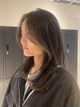 キャンバス 川崎(canvas.) グレーベージュ/レイヤーカット/髪質改善/川崎