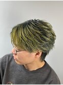 フェザーショート/メンズバレイヤージュ/シャドールーツ