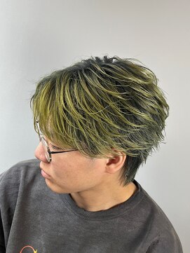 アビールブレ 新潟万代(ABEY LEVRAI) フェザーショート/メンズバレイヤージュ/シャドールーツ