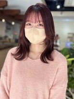 ロアバイチェリーコークウブ(Loa by CHERRY COKE ubu)&nbsp;フェイスレイヤー/ レッドブラウン8トーン