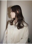艶ブラウン・コテ巻きミディアム