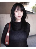 【macana指名】ロングレイヤーカットオリーブアッシュ
