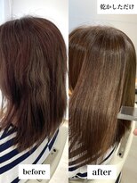 美髪専門サロン バイ マイル(美髪専門サロン by mile)&nbsp;表面ストレート【美髪矯正】