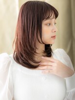 モッズヘア 越谷(mod's hair)&nbsp;オン眉顔回りレイヤーウルフミディアムTc4越谷20代30代40代