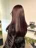 [向坂亜美指名限定]透明感カラー+ 質感再整トリートメント　￥8,525 