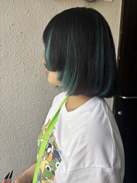 ディー エメ(D-aimer-) 姫カットボブ+ポイントメッシュエクステ