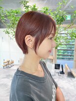 ミィ 浦和(mee)&nbsp;透明感カラー ボブ 前髪 ショート カラー ブリーチ&ダブルカラー