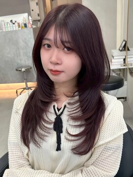 ジィルム(XELM) 韓国レイヤーカット/ブリーチ/レイヤーカット/ハッシュカット