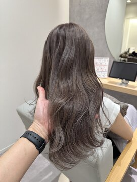 ブリーチなしグレージュ/ダブルカラー/髪質改善/レイヤーカット
