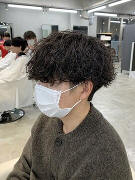 エデアンルクラ 下通(EDEAN Leclat) 熊本波巻きパーマ 波巻きスパイラル メンズカット メンズパーマ