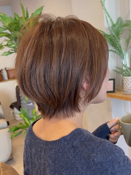 癖毛さんのショートボブ