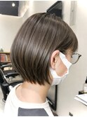★ダークグレー/ダークアッシュ/ハッシュカット/脱白髪染め