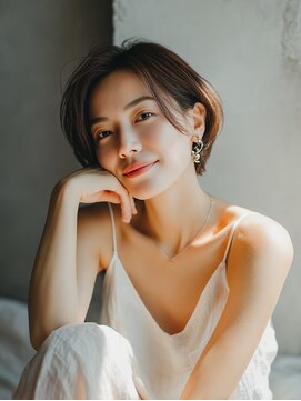 ロッソ ヘアアンドスパ 谷塚店(Rosso Hair&SPA) 前髪顔まわりカット/外ハネボブ/丸みボブ/ショートボブ