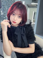 ウィーニード 名古屋(WENEED)&nbsp;韓国レイヤーボブ"ピンクボルドー"