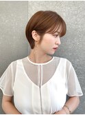 ハンサムショート/丸みショートボブ/20代30代40代50代/顔周り